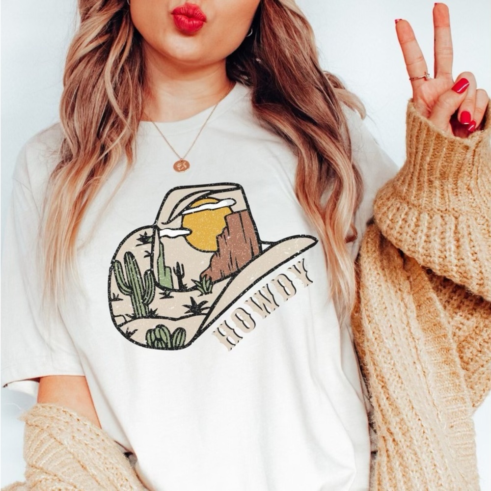 Howdy T-shirt. S-3X available.